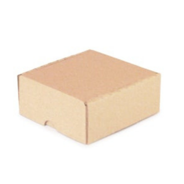 Corrugated Cardboard Box - Made from Recycled Material- 20cm x 20cm x 7cm